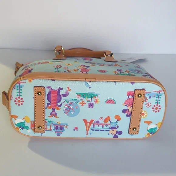 Dooney and Bourke Disney Epcot Flower and Garden NWT purse with straps Mickey - Picture 5 of 15